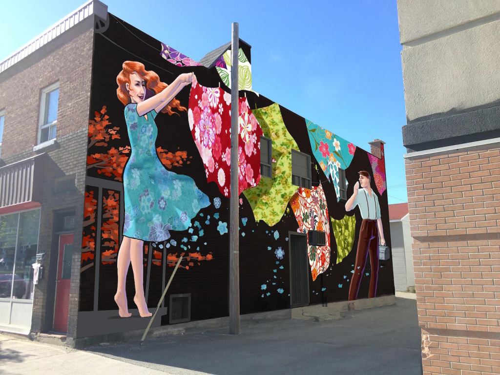 murale art public Rouyn-Noranda