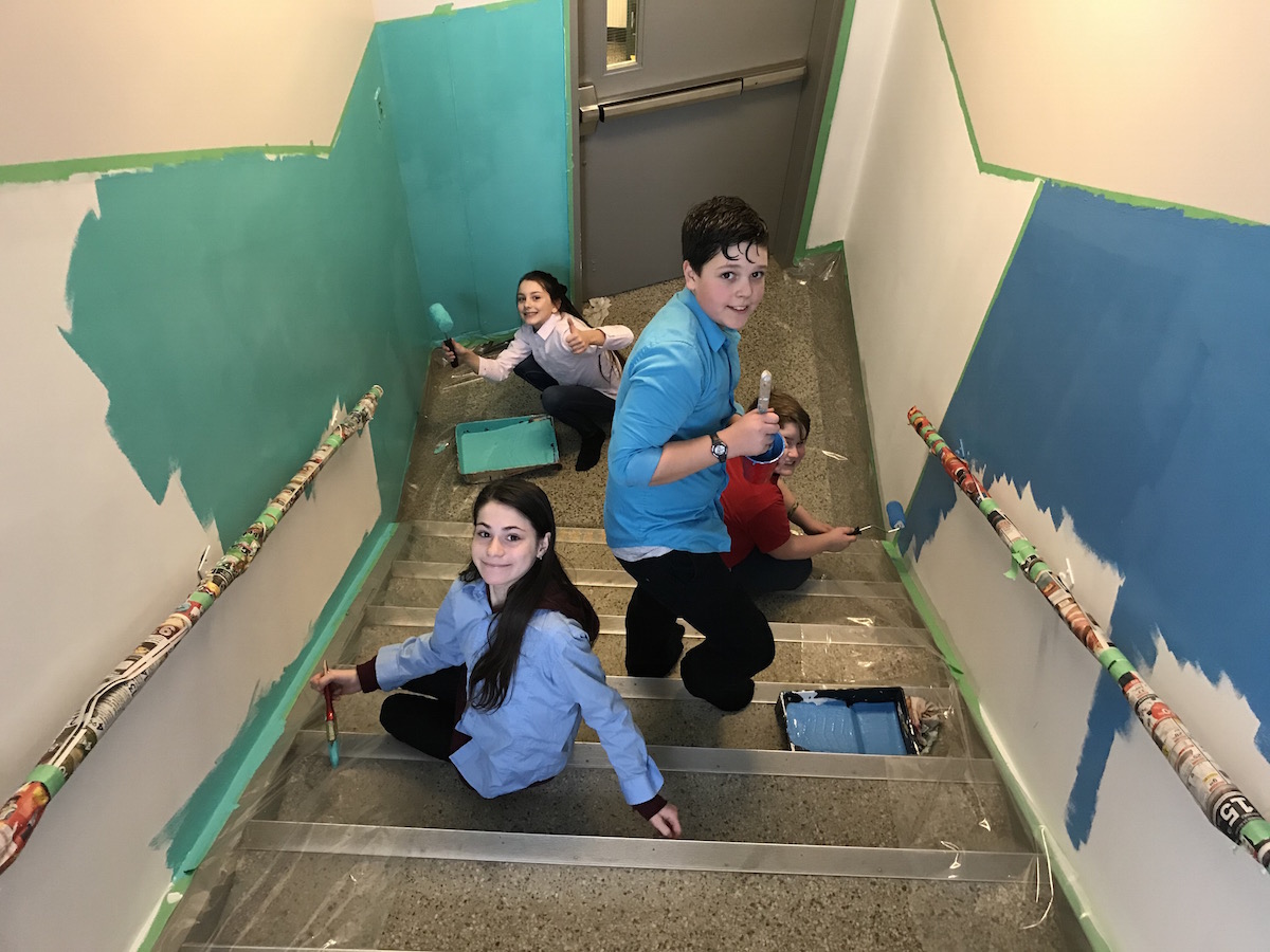 artiste à l'école culture éducation Abitibi-Témiscamingue murale