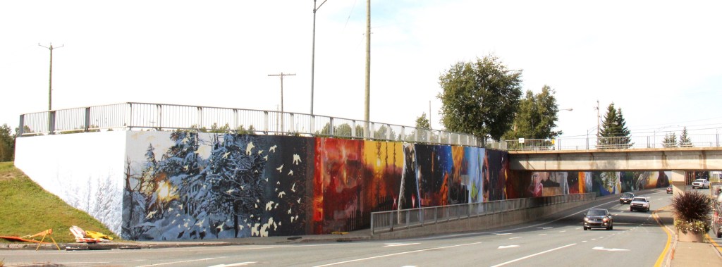 murale art public Abitibi-Témiscamingue Desjardins