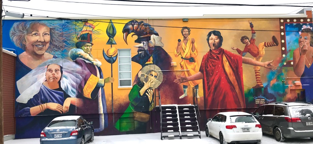 murale art public petit théâtre rouyn