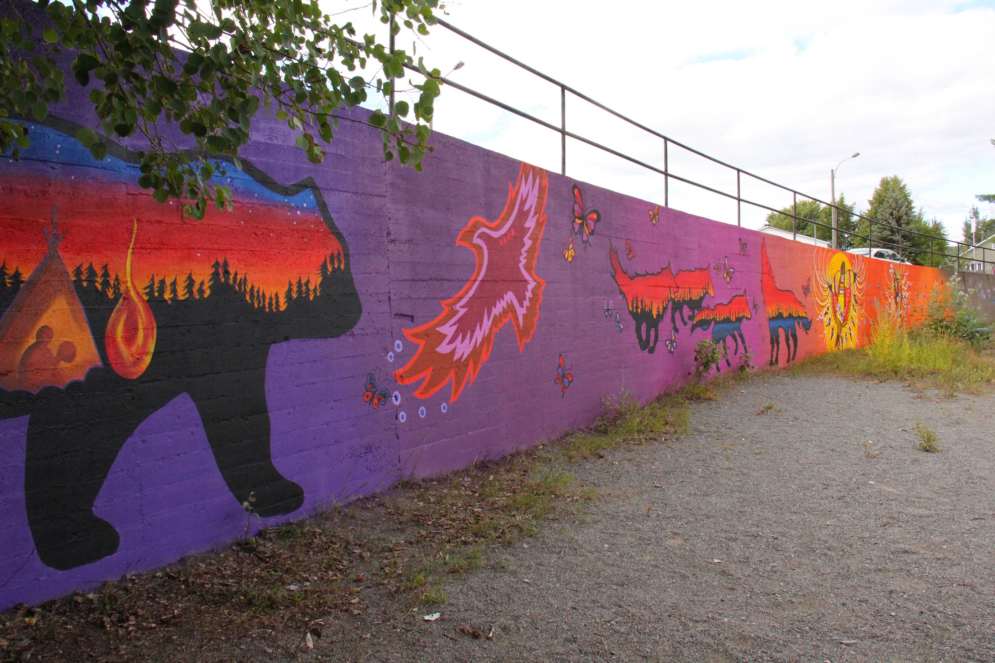art public murale Premières Nations Abitibi-Témiscamingue